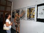 Martina Čapková při vernisáže své 6. výstavy obrazů